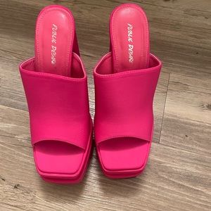 Hot Pink Platform heels